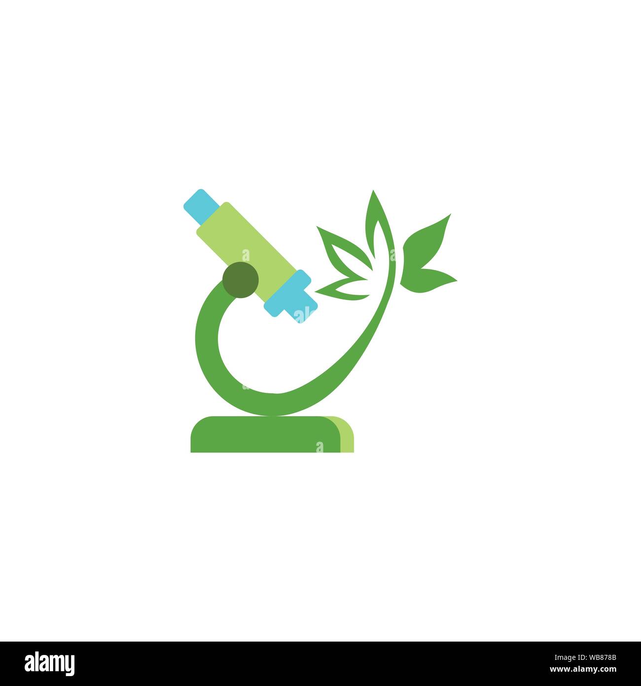 Lap Plant Logo Design Template Stock Vector