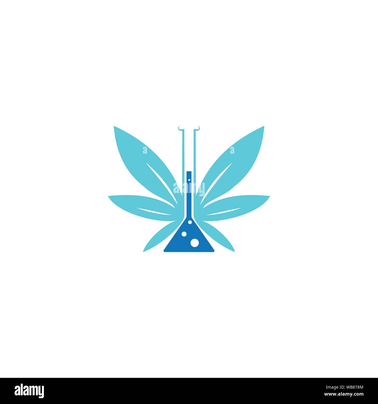 Lap Plant Logo Design Template Stock Vector