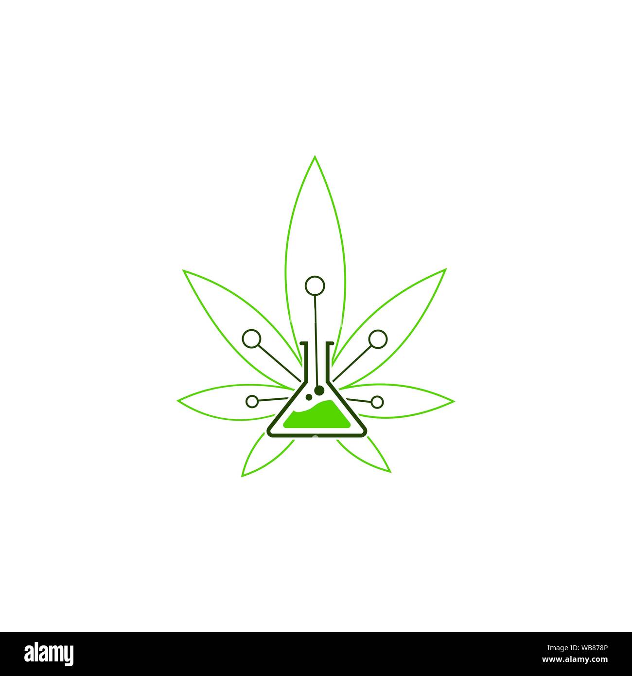 Lap Plant Logo Design Template Stock Vector