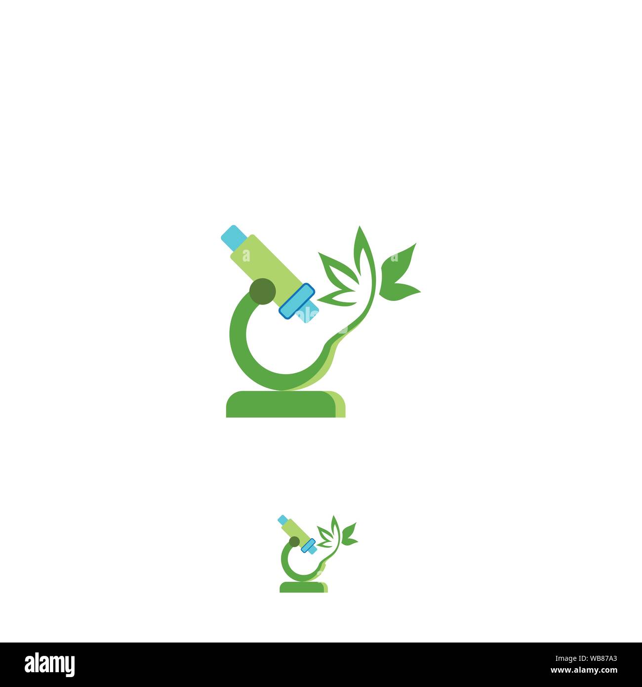 Lap Plant Logo Design Template Stock Vector