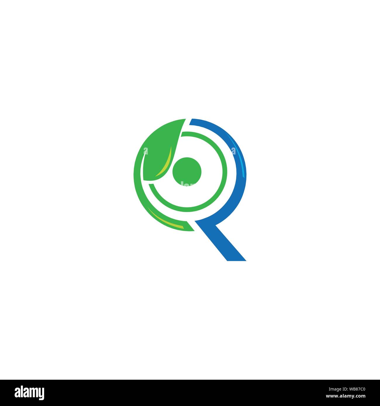 Lap Plant Logo Design Template Stock Vector