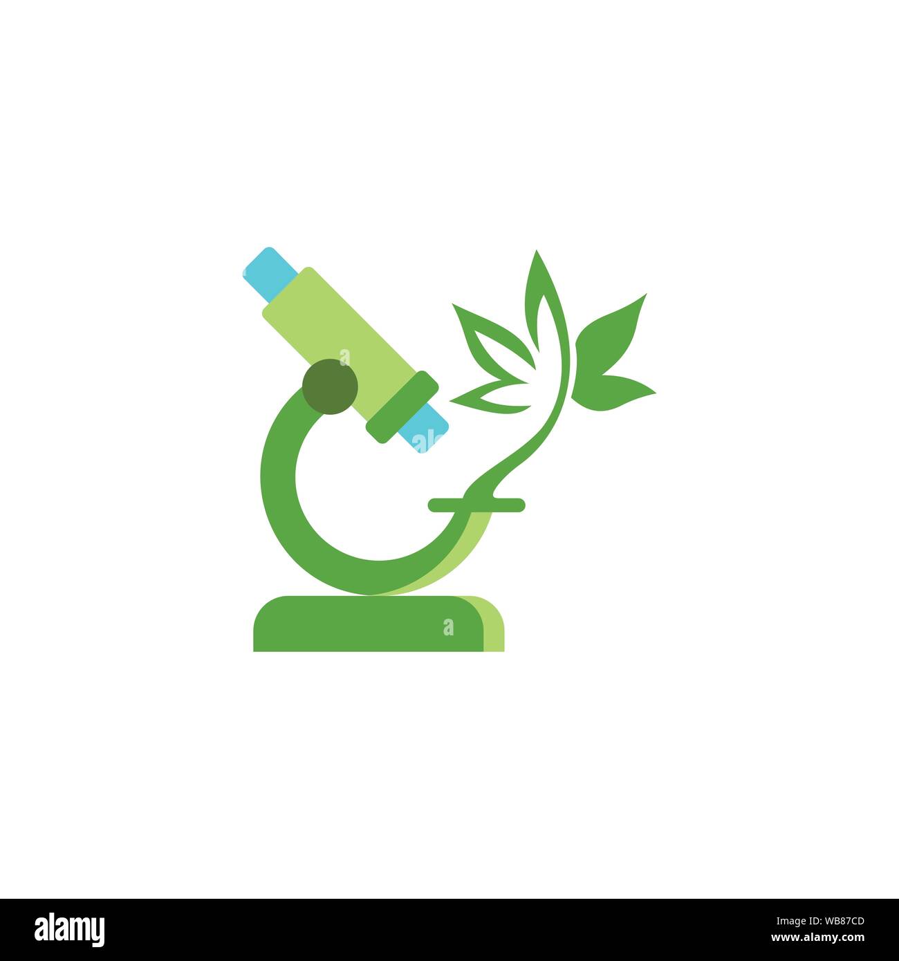 Lap Plant Logo Design Template Stock Vector