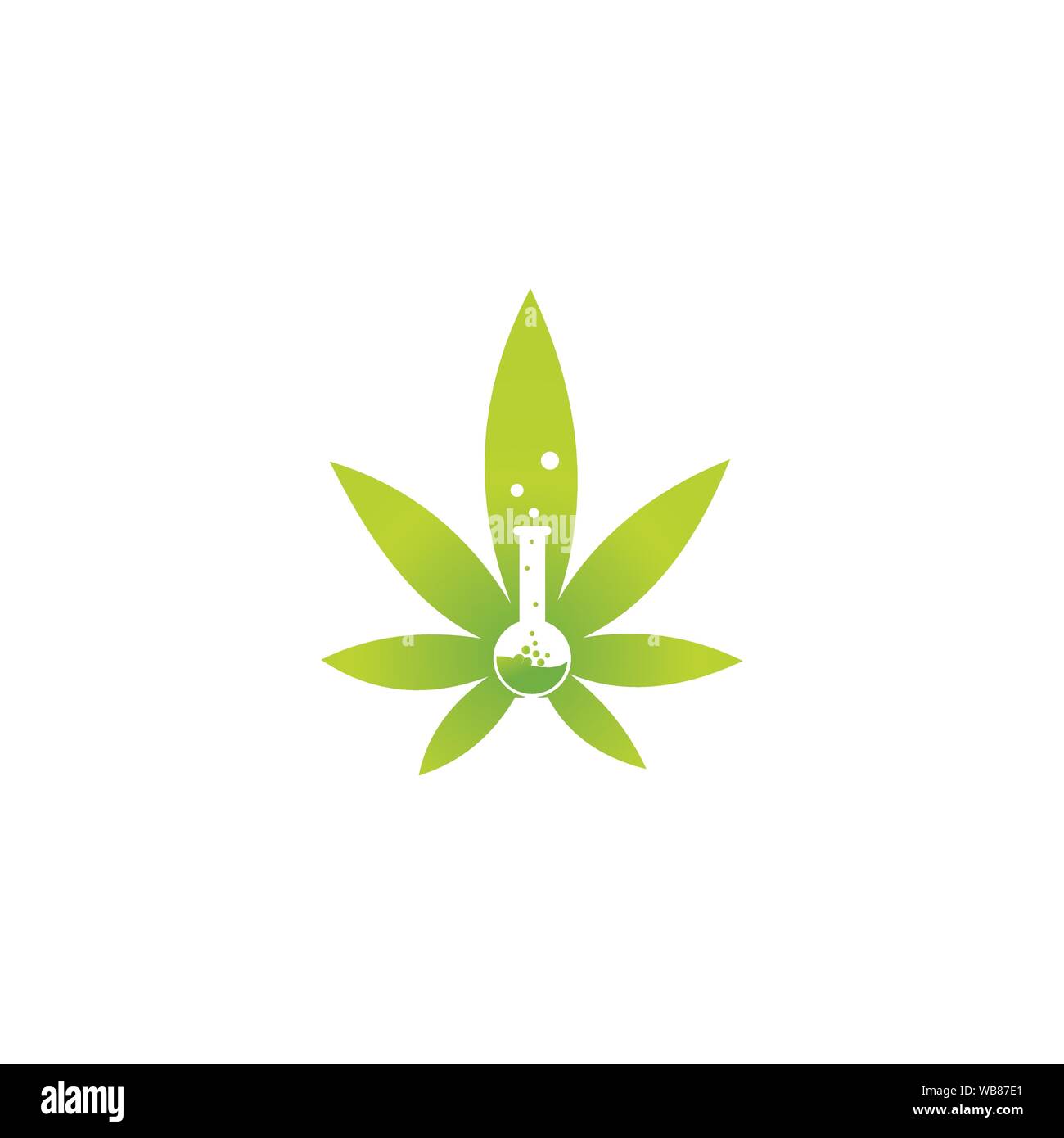 Lap Plant Logo Design Template Stock Vector