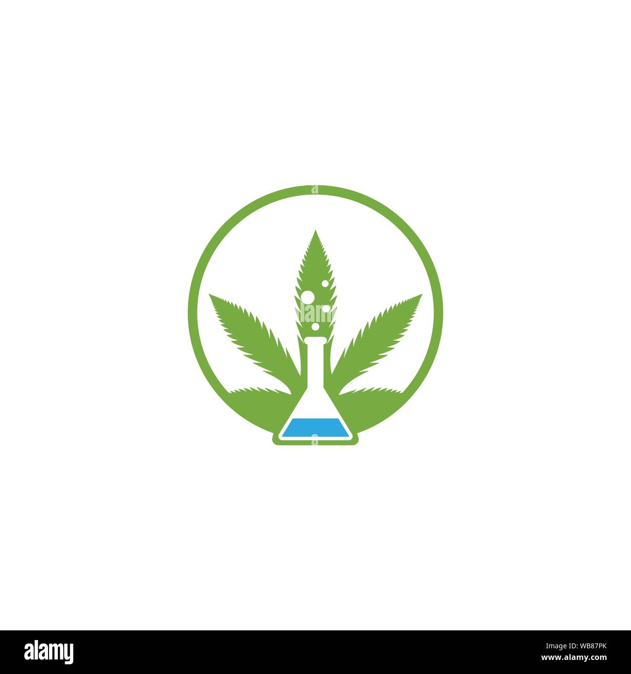 Lap Plant Logo Design Template Stock Vector