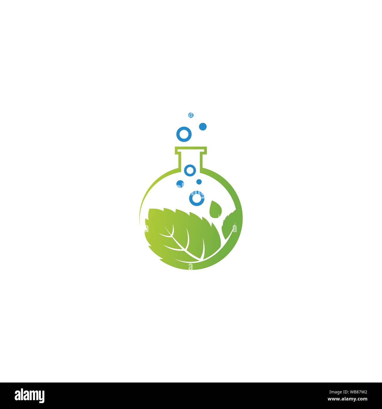 Lap Plant Logo Design Template Stock Vector