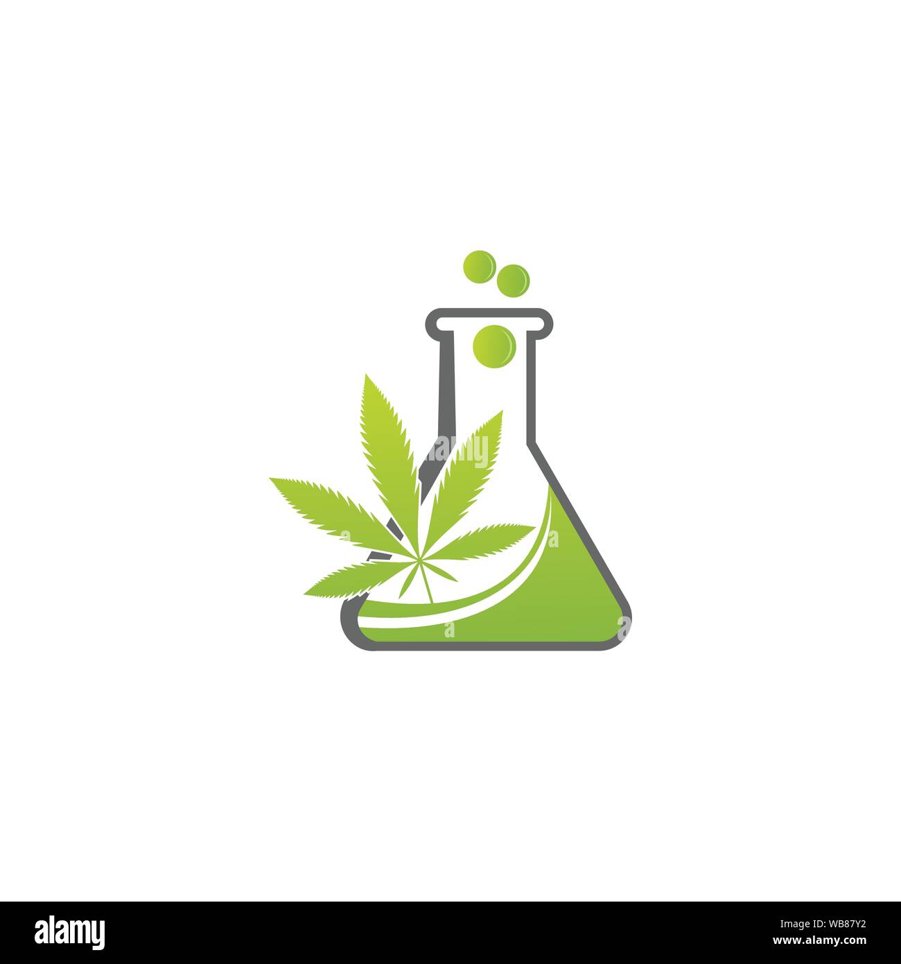 Lap Plant Logo Design Template Stock Vector