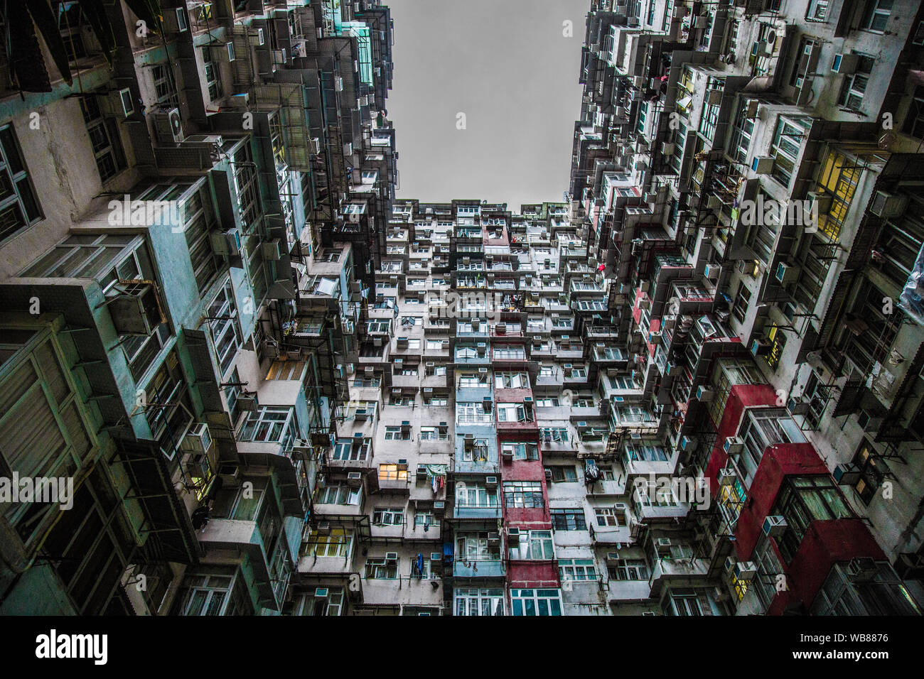 Hong Kong high density residence and condominium Stock Photo - Alamy