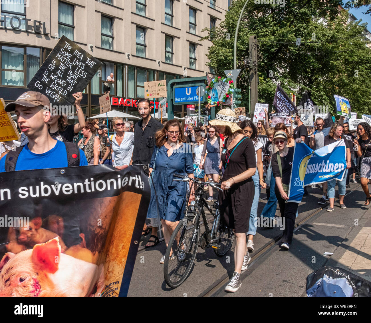 Rosenthaler Platz Mitte Berlin Germany 25th August 2019 Animal