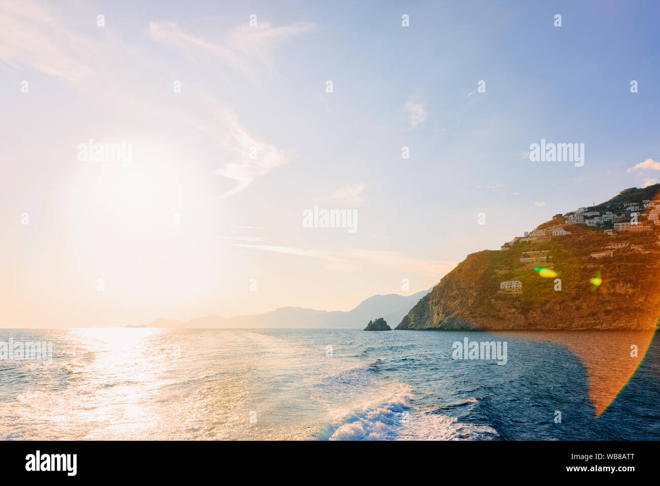 Amalfi coast sunset cruise hi-res stock photography and images - Alamy