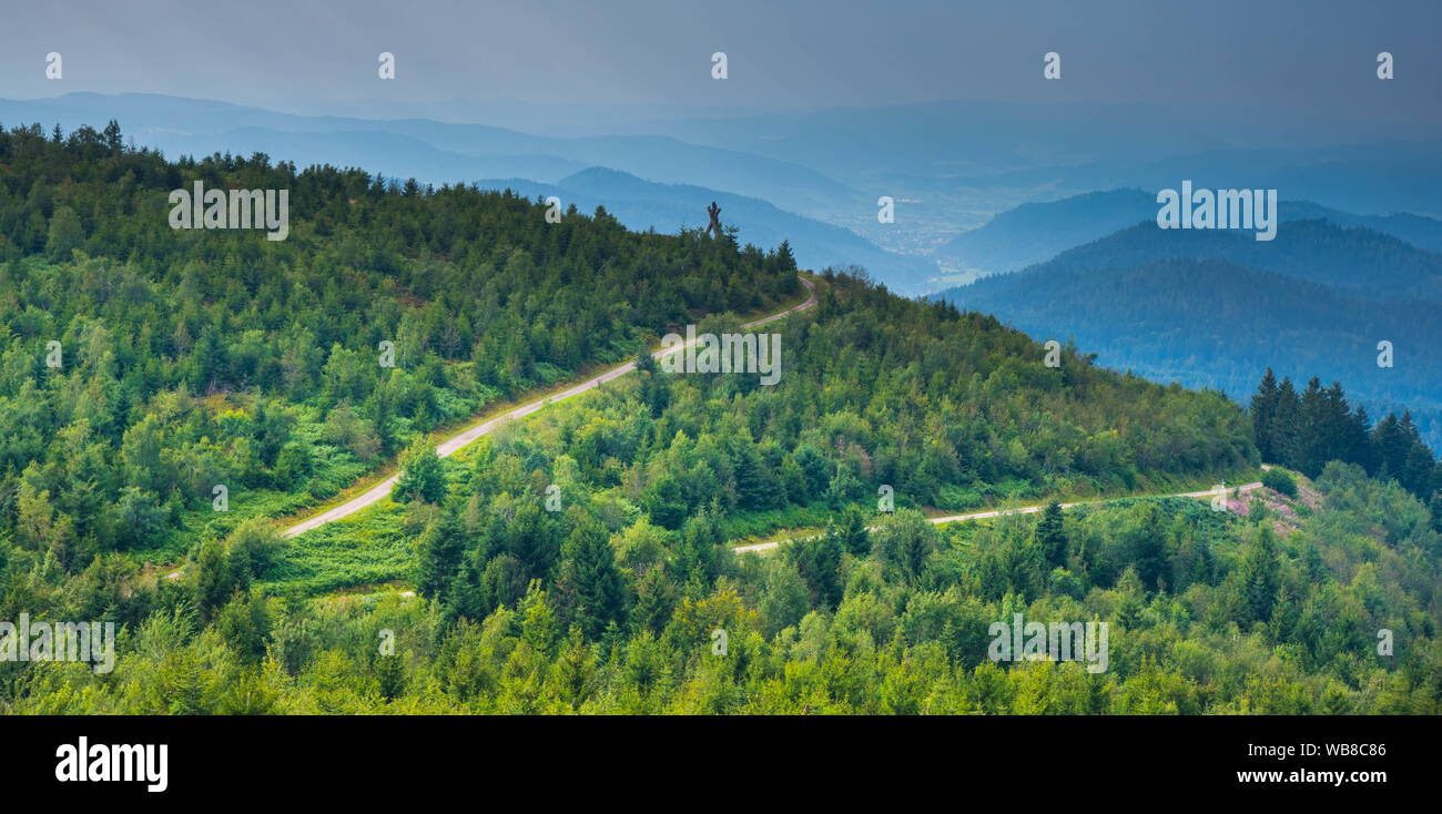 landscape in the mountains of the black forest in germany Stock Photo