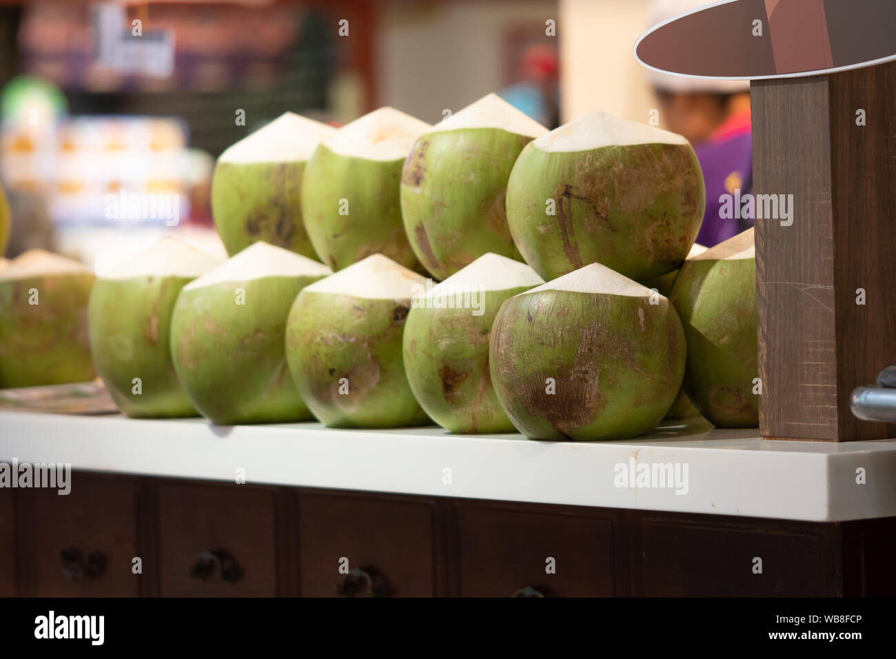 green Coconuts are ready to sell coconuts in the Smoothie coconut
