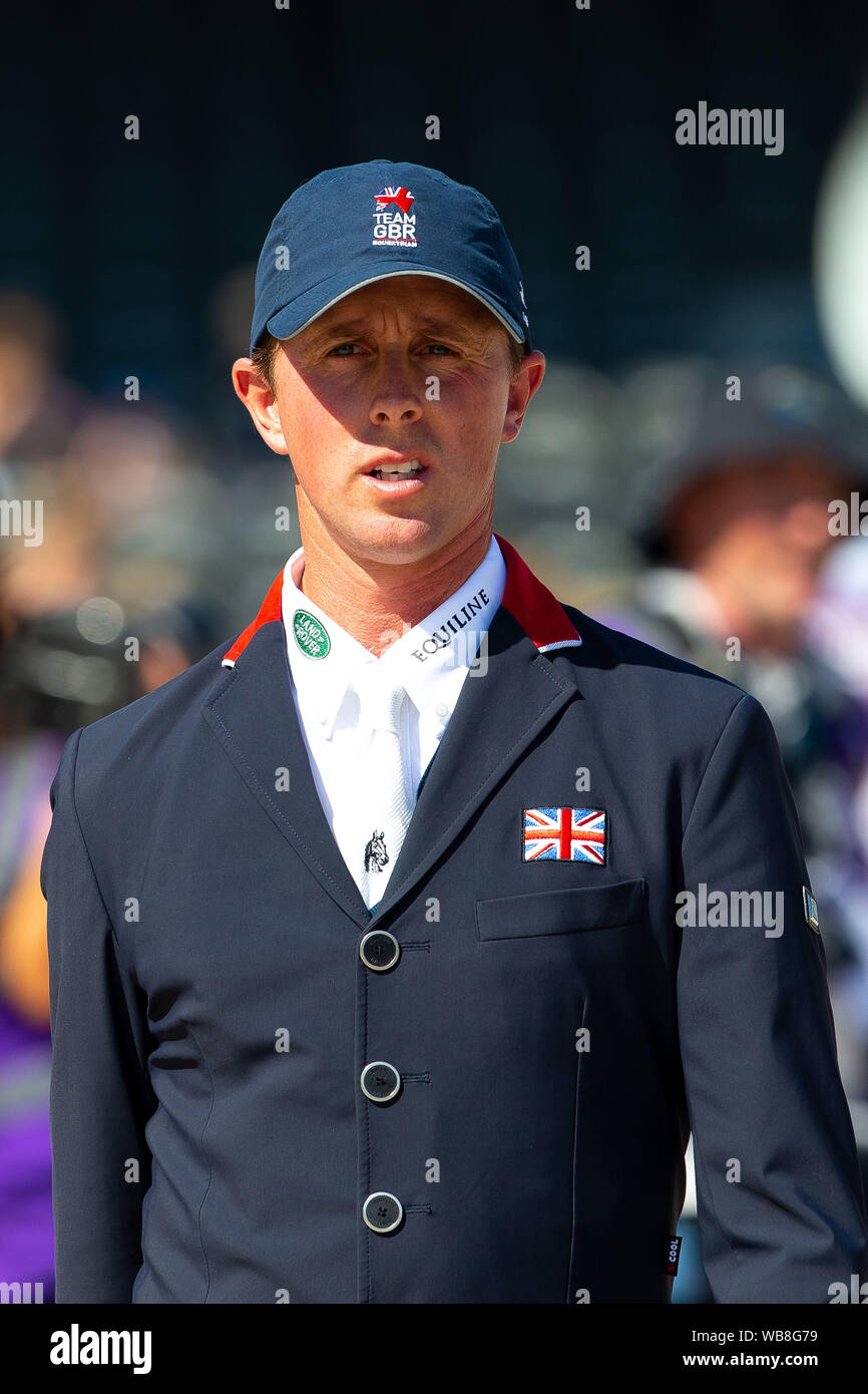 Rotterdam, Netherlands. 25th Aug, 2019. Ben Maher (GBR) walking the course before the Individual Final Round A at the at the Longines FEI European Championships. Showjumping. Credit Elli Birch/SIP photo agency/Alamy live news. Credit: Sport In Pictures/Alamy Live News Stock Photo