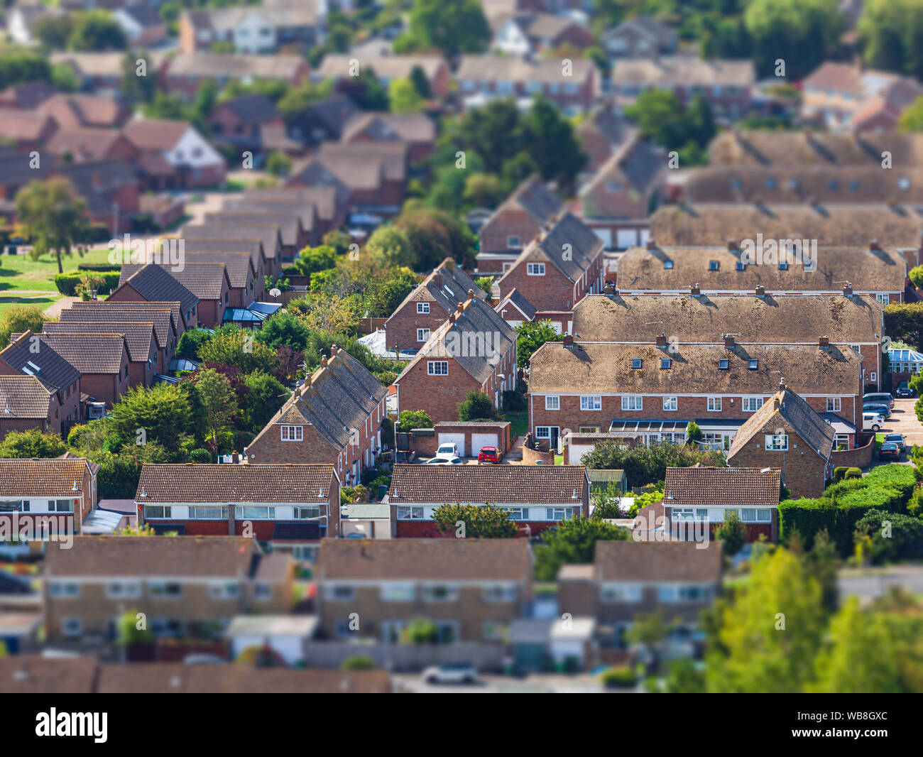 UK housing, Folkestone, Kent. Stock Photo