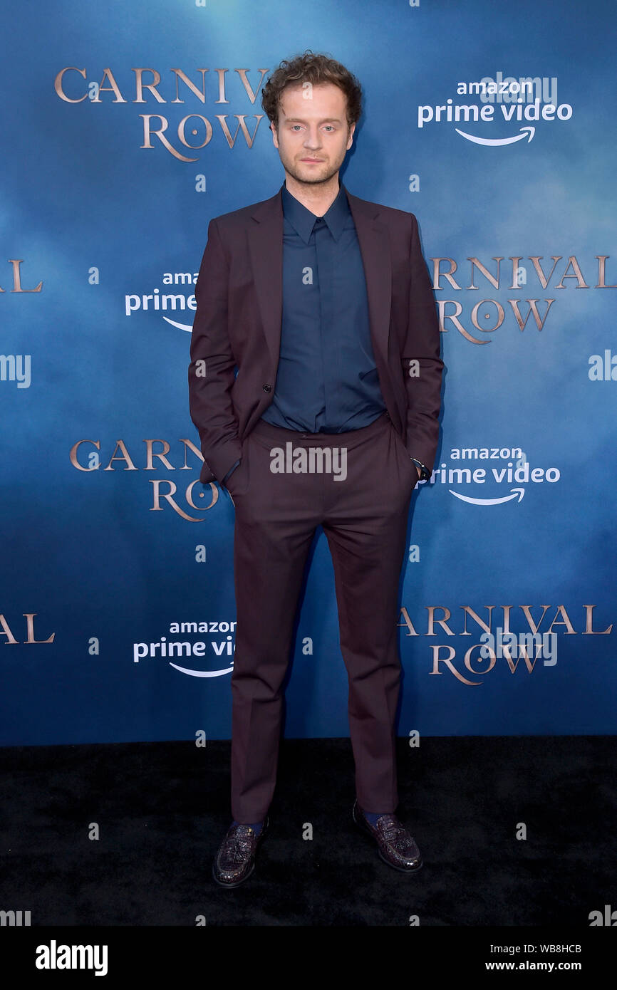 Andrew Gower attending the Amazon Prime Video TV-Series 'Carnival Row' at the TCL Chinese Theatre on August 21, 2019 in Los Angeles, California Stock Photo