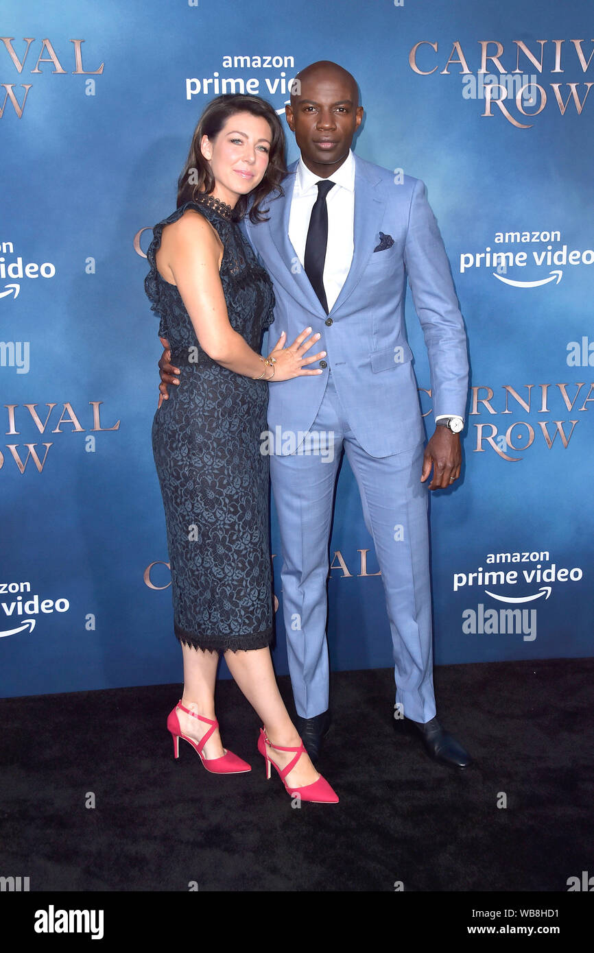 David Gyasi and his wife Emma Gyasi attending the Amazon Prime Video TV
