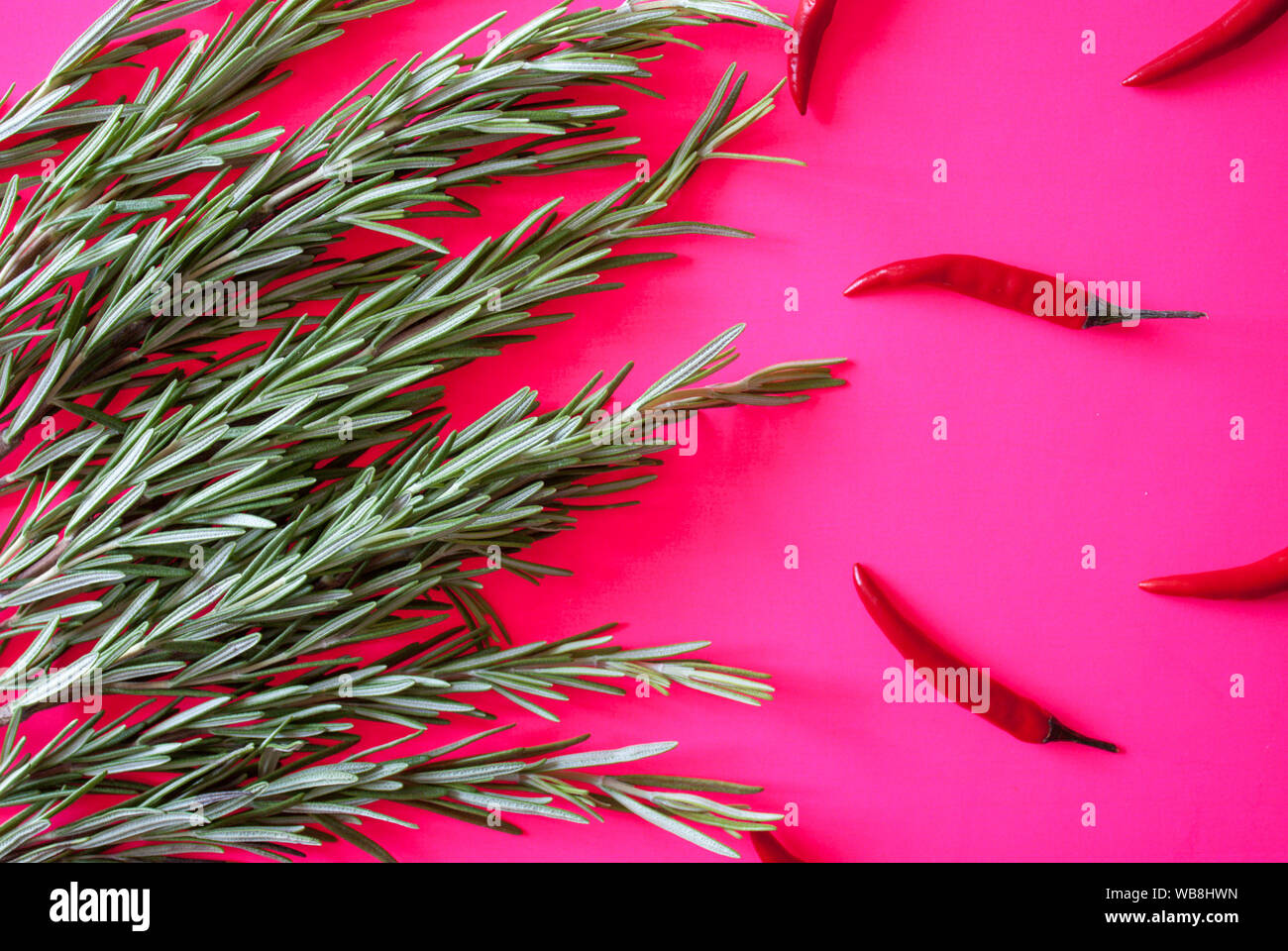 Rosemary and cayenne pepper Stock Photo Alamy