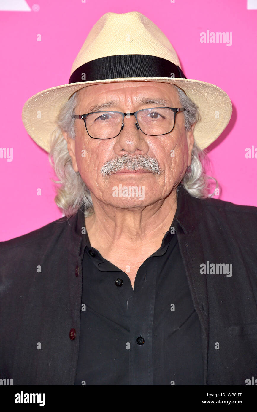 Edward James Olmos attending the FX Networks Starwalk Red Carpet at the TCA at Beverly Hilton Hotel on August 6, 2019 in Beverly Hills, California Stock Photo