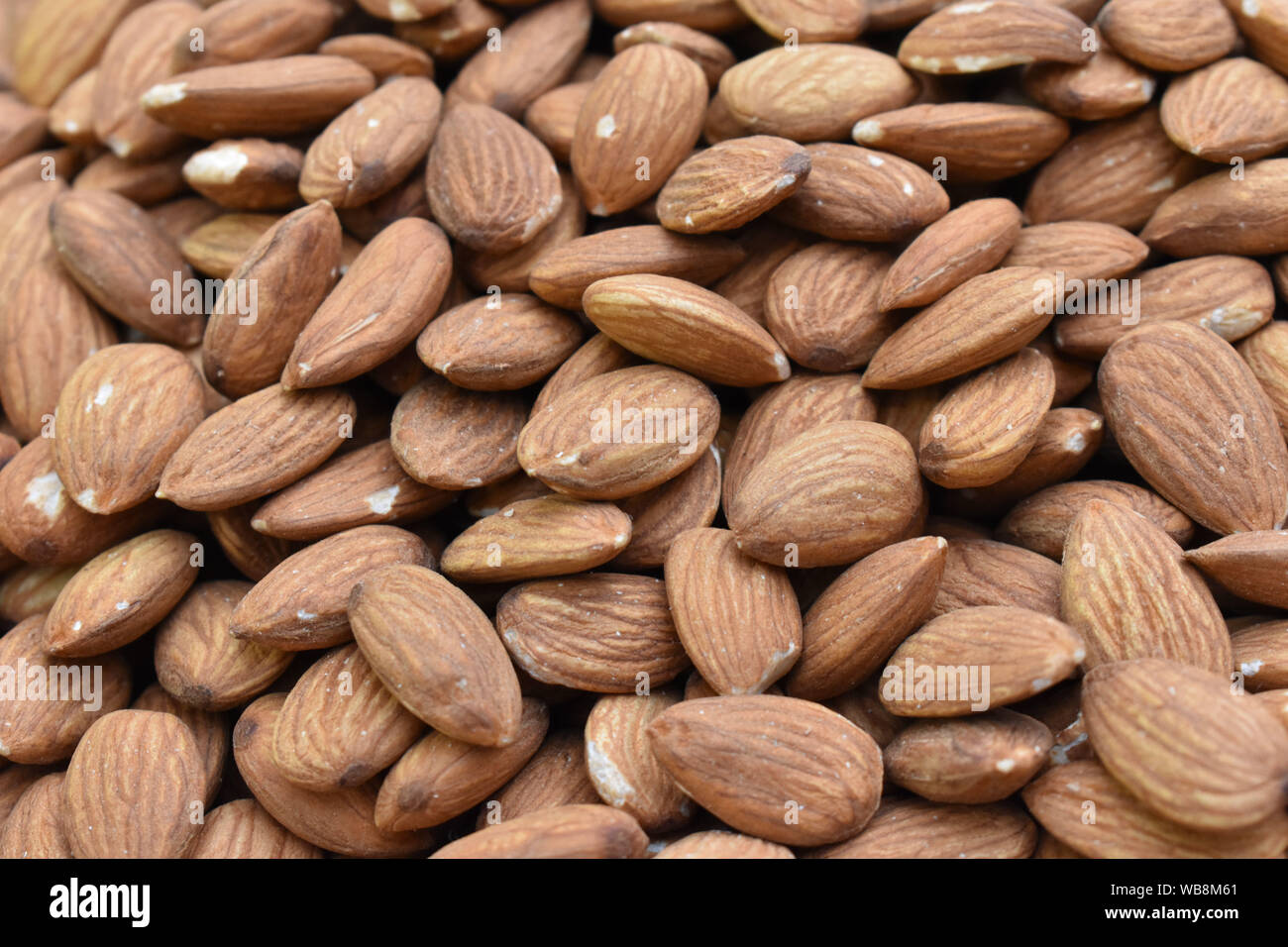 Bulk Shelled Almonds Stock Photo