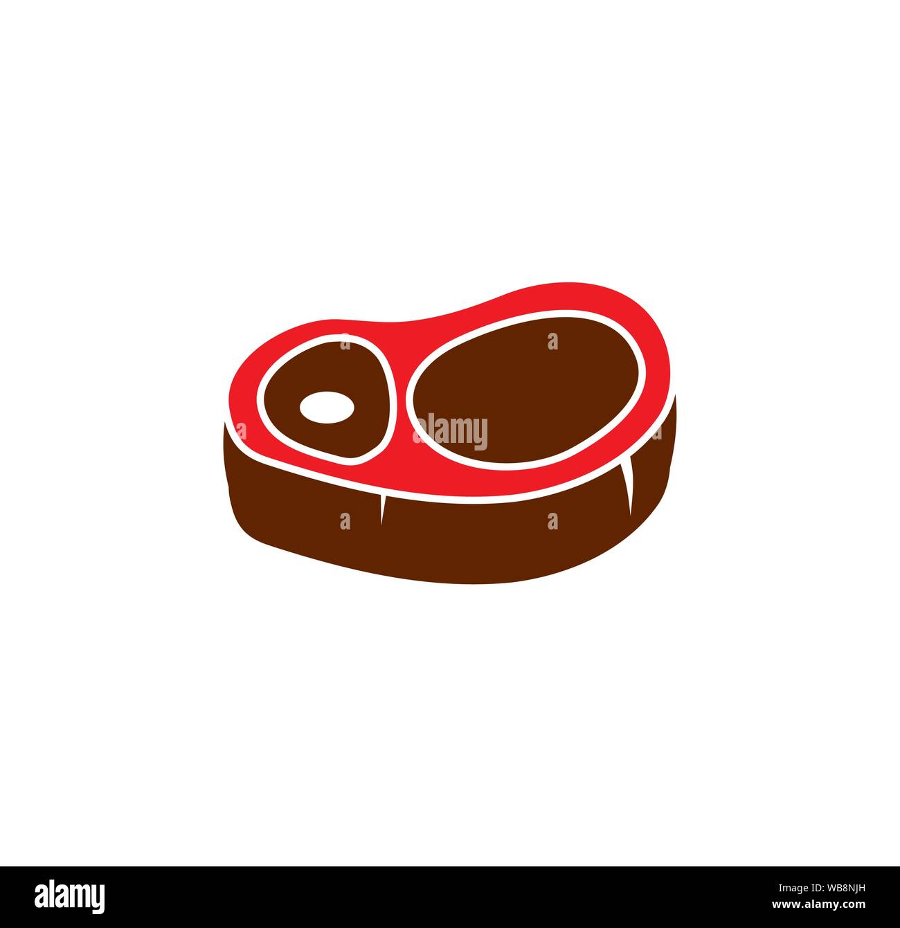 Steak related icons set on background for graphic and web design ...