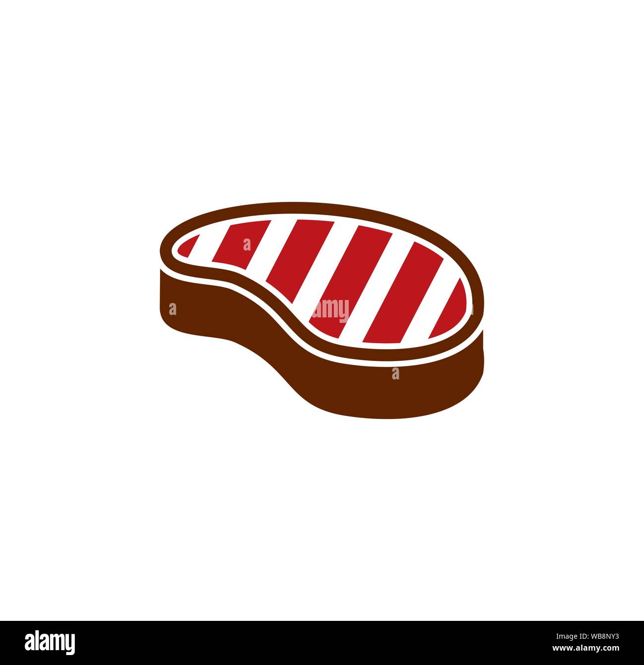 Steak related icons set on background for graphic and web design ...