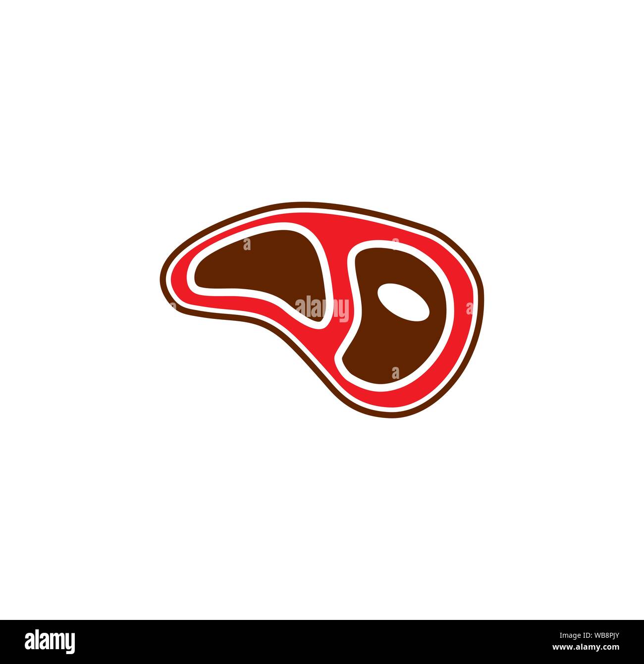 Steak related icons set on background for graphic and web design ...
