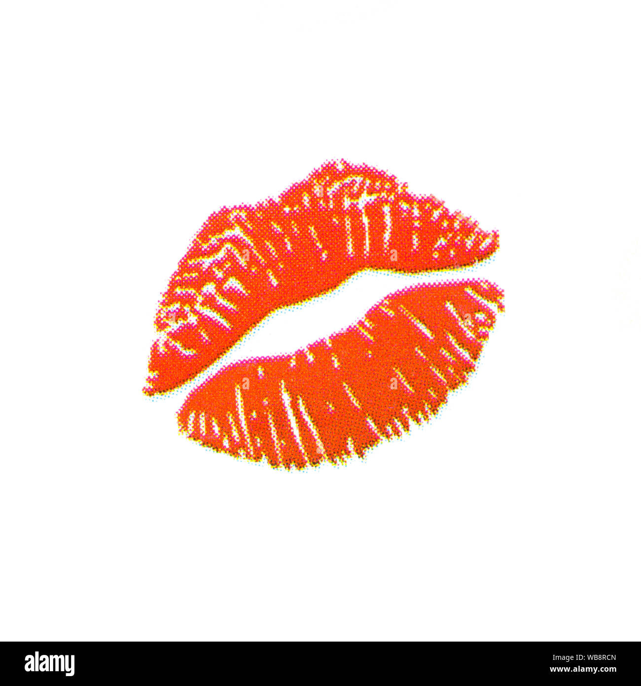 Kiss mark emoticon Stock Photo - Alamy