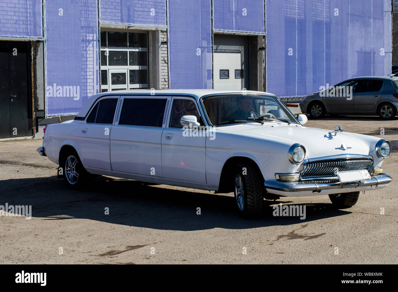 Firm 'Nizhegorodets.' Car Volga 21, converted to a limousine. Russia Stock Photo