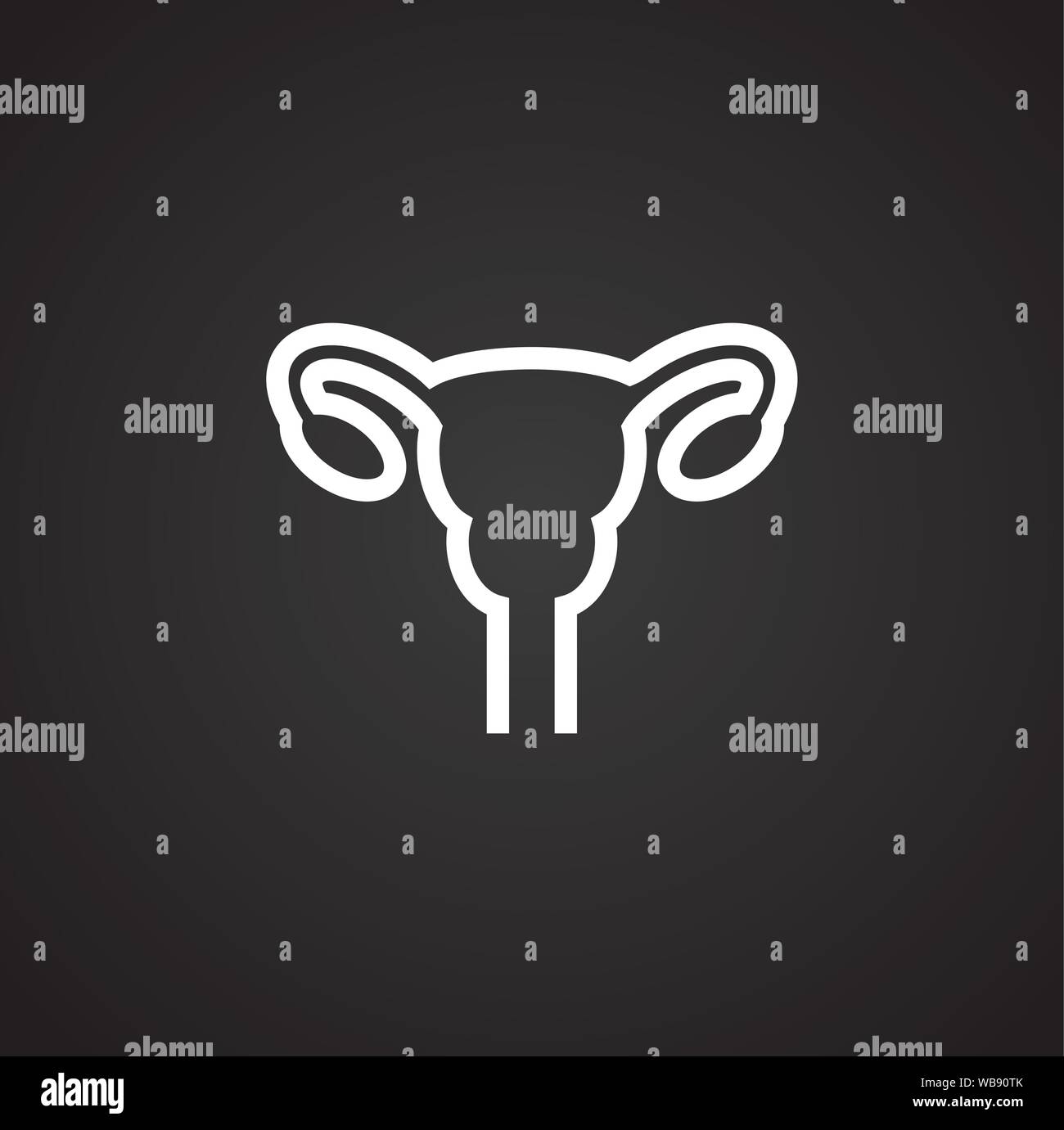 Human organ icon on background for graphic and web design. Simple ...