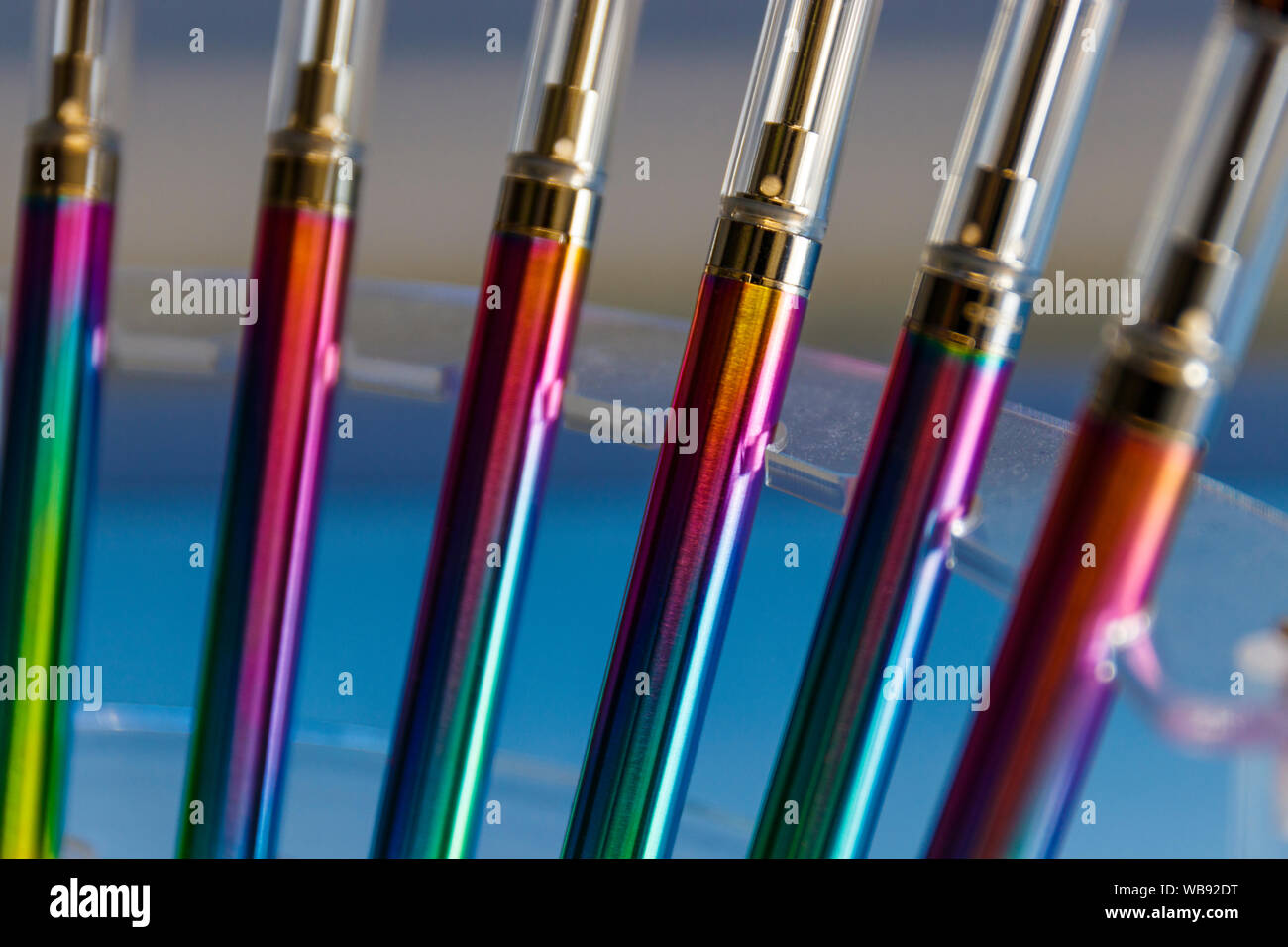 Vape or vaporizer pens. Vape pens come with refillable cartridges that can be filled with THC oil, cannabis oil, hash oil, CBD oil, or vape juice. Vap Stock Photo