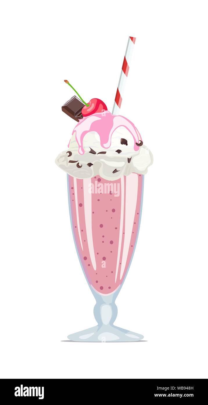 https://c8.alamy.com/comp/WB948H/vector-icon-glass-of-milkshake-and-cream-with-cherry-and-chocolate-on-white-background-WB948H.jpg