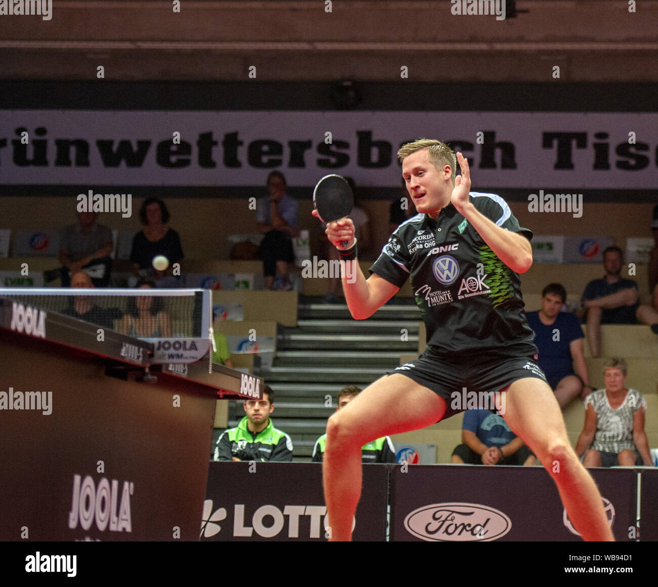 Deutschland. 25th Aug, 2019. Matthias Falk (Bremen) GES/Table Tennis/1st  Bundesliga: ASV Gruenwettersbach - SV Werder Bremen, 25.08.2019 - | usage  worldwide Credit: dpa/Alamy Live News Stock Photo - Alamy