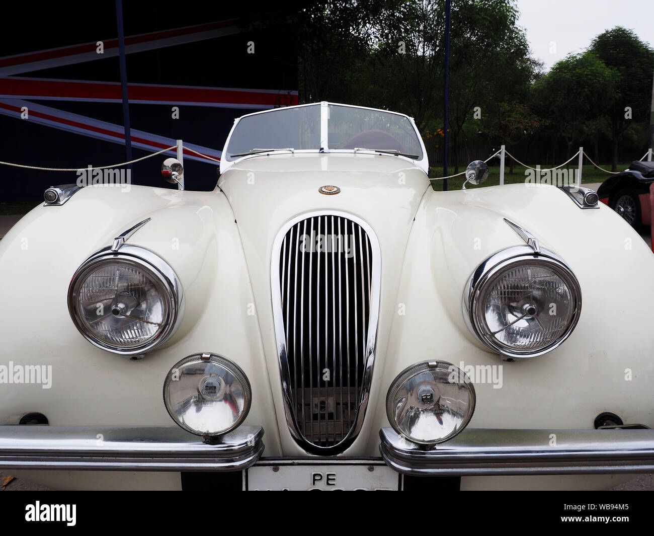 1950 Jaguar XK120 roadster convertible at the 6th Exhibition of British