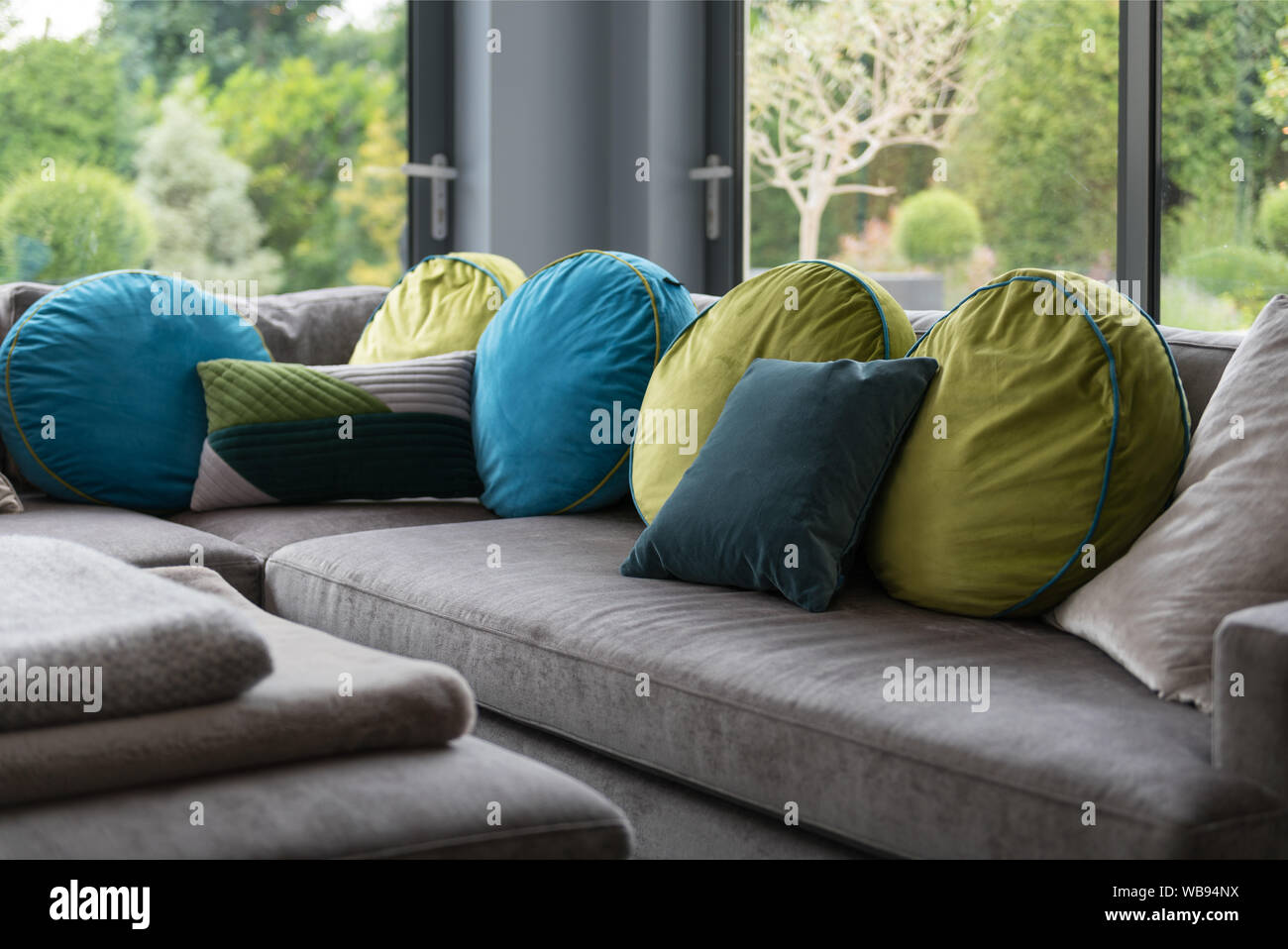 Scatter cushions Stock Photo
