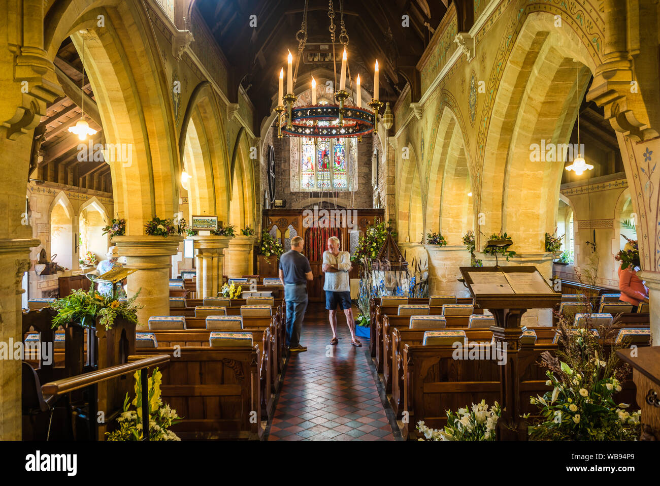 Colaton Raleigh Flower Festival Stock Photo Alamy