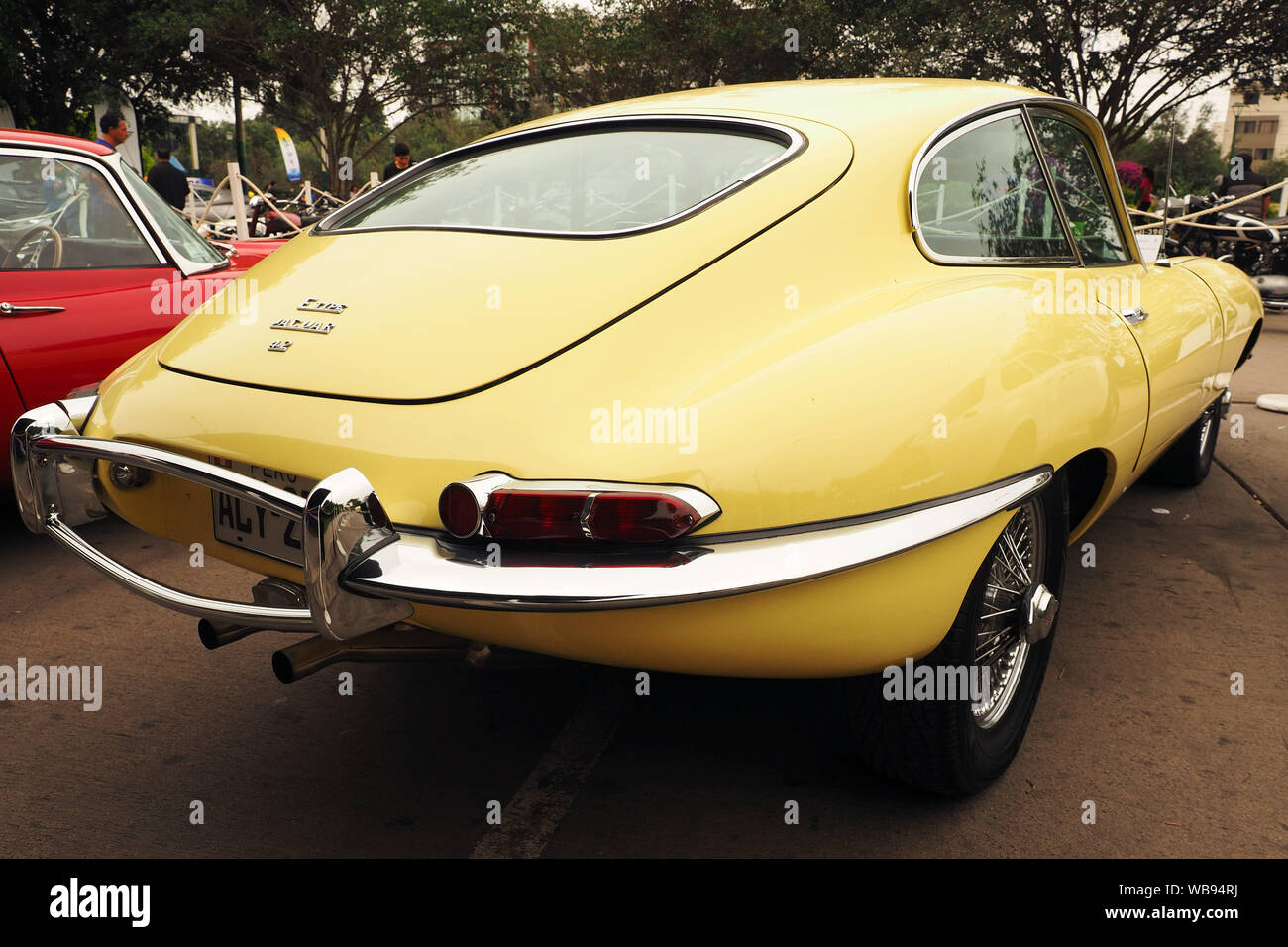 Jaguar E Type Roadster at the 6th Exhibition of British Classic Cars in