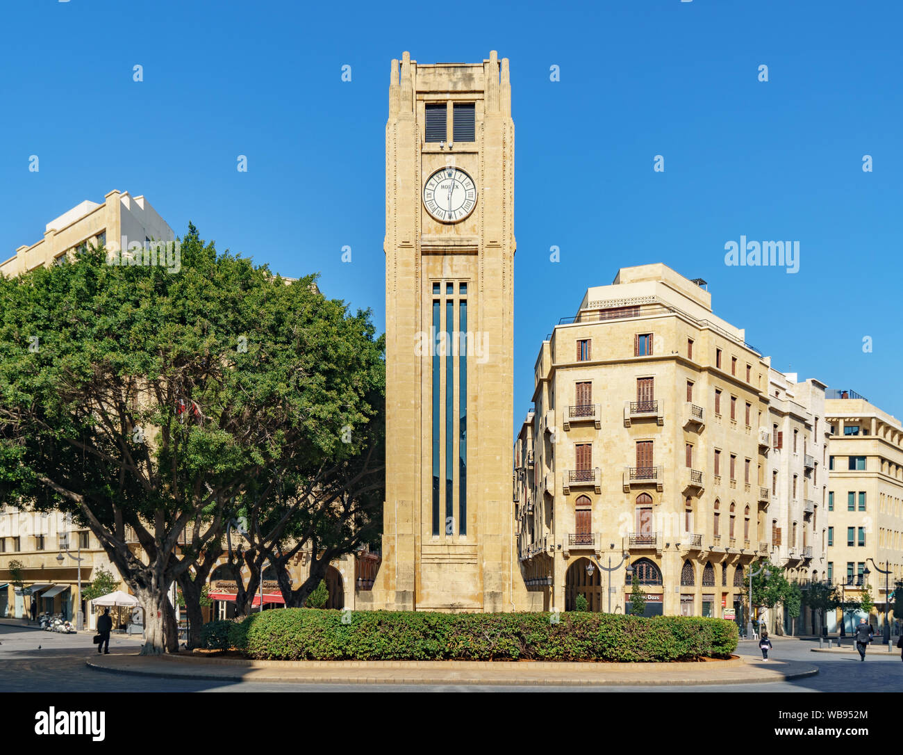 BEIRUT, LEBANON The view of famous clock tower of Beirut Central District (or Centre Ville