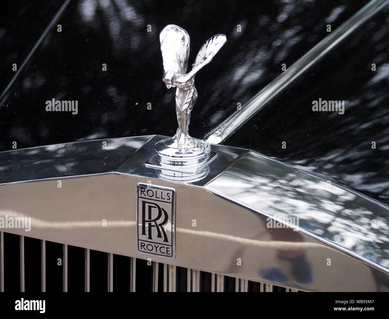 Rolls Royce hood ornament at the 7th Exhibition of British Classic Cars