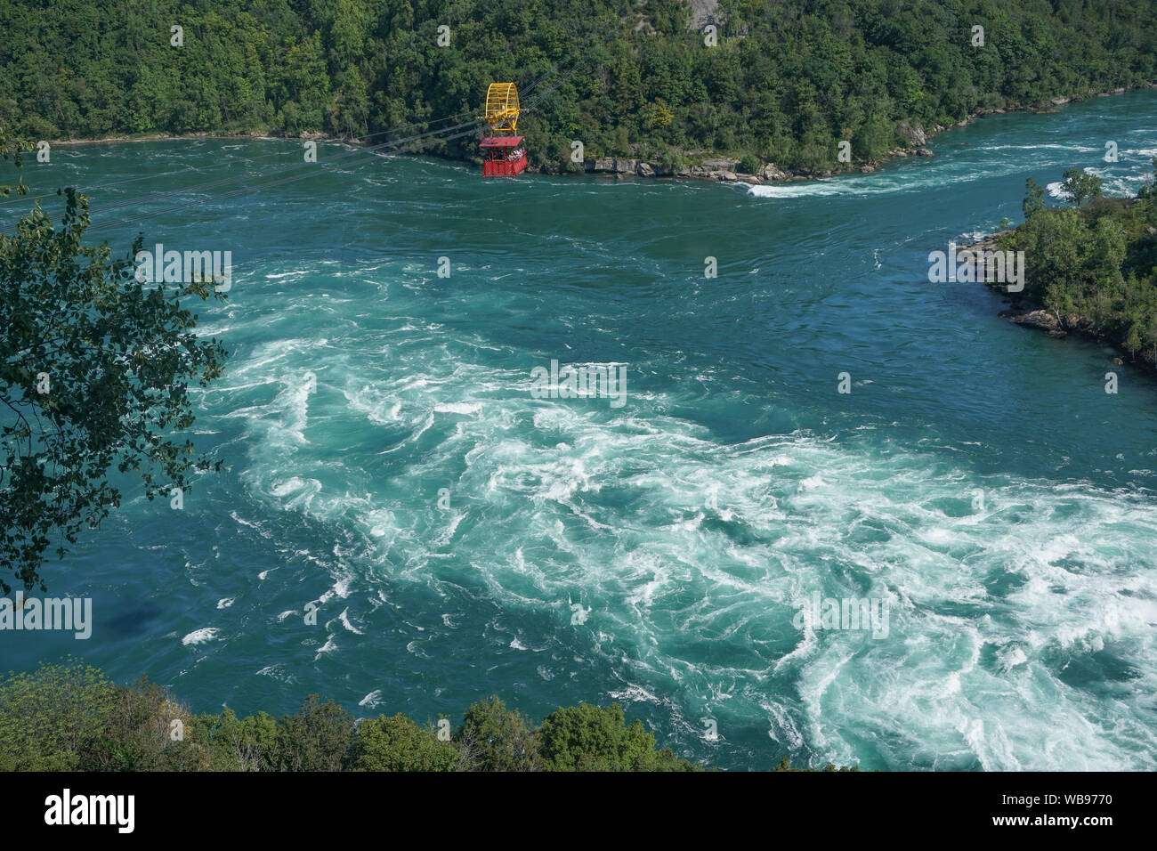 Niagara Falls, Ontario, Canada An antique cable cars carries visitors