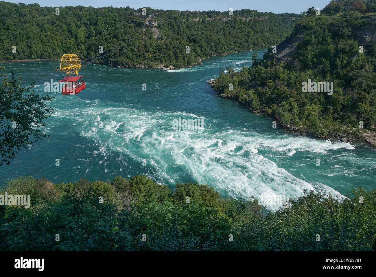 Niagara Falls, Ontario, Canada An antique cable cars carries visitors