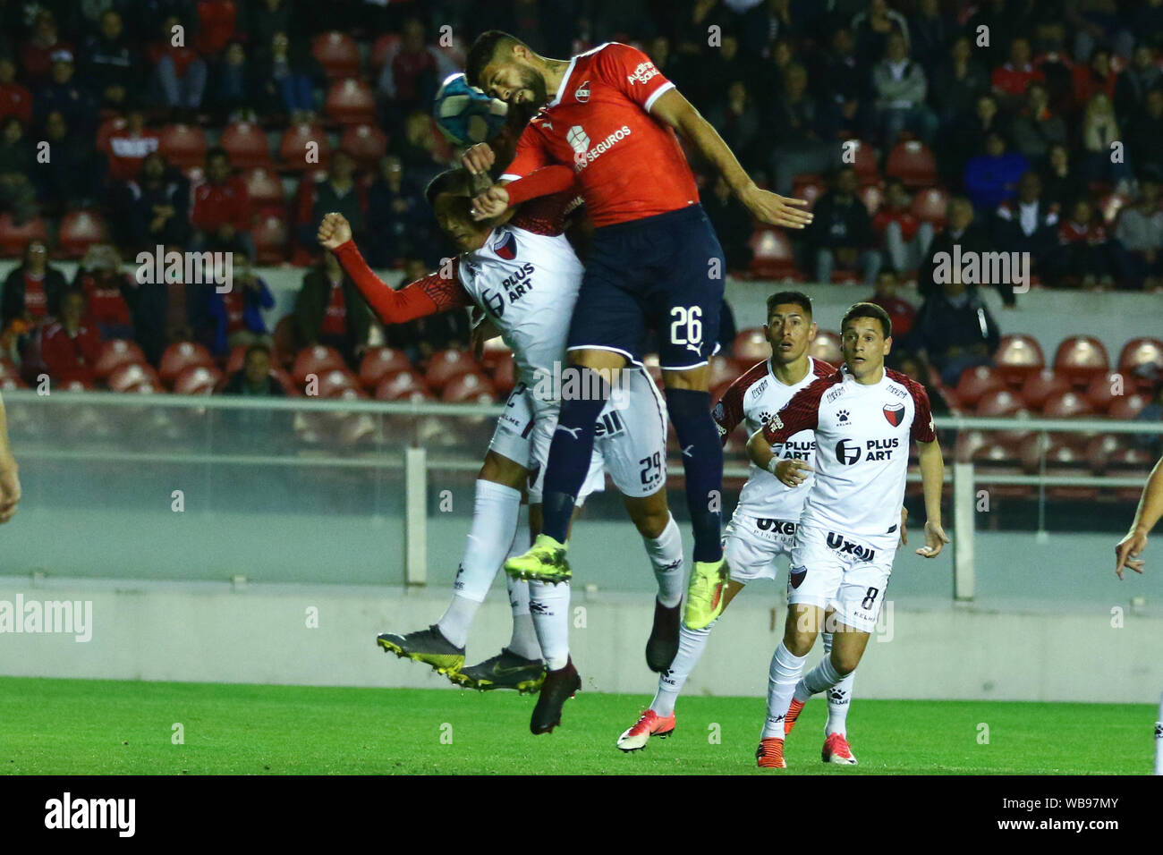 BUENOS AIRES, 24.08.2019: Alexander Barboza during the match between Independiente and Colón Santa Fé for match of Superliga Argentina on Libertadores Stock Photo