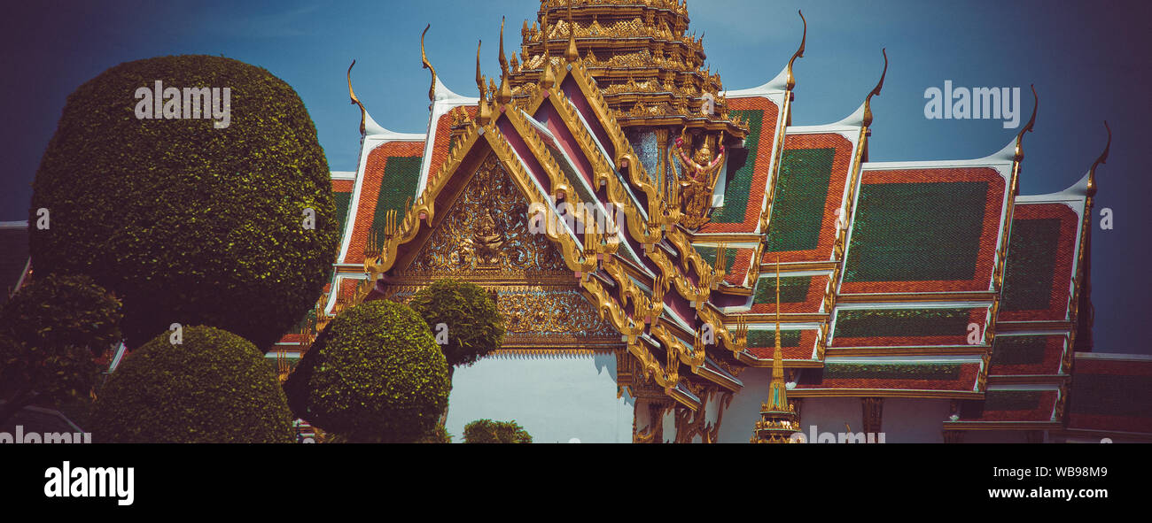 Grand Palace views in Bangkok in Thailand Stock Photo - Alamy