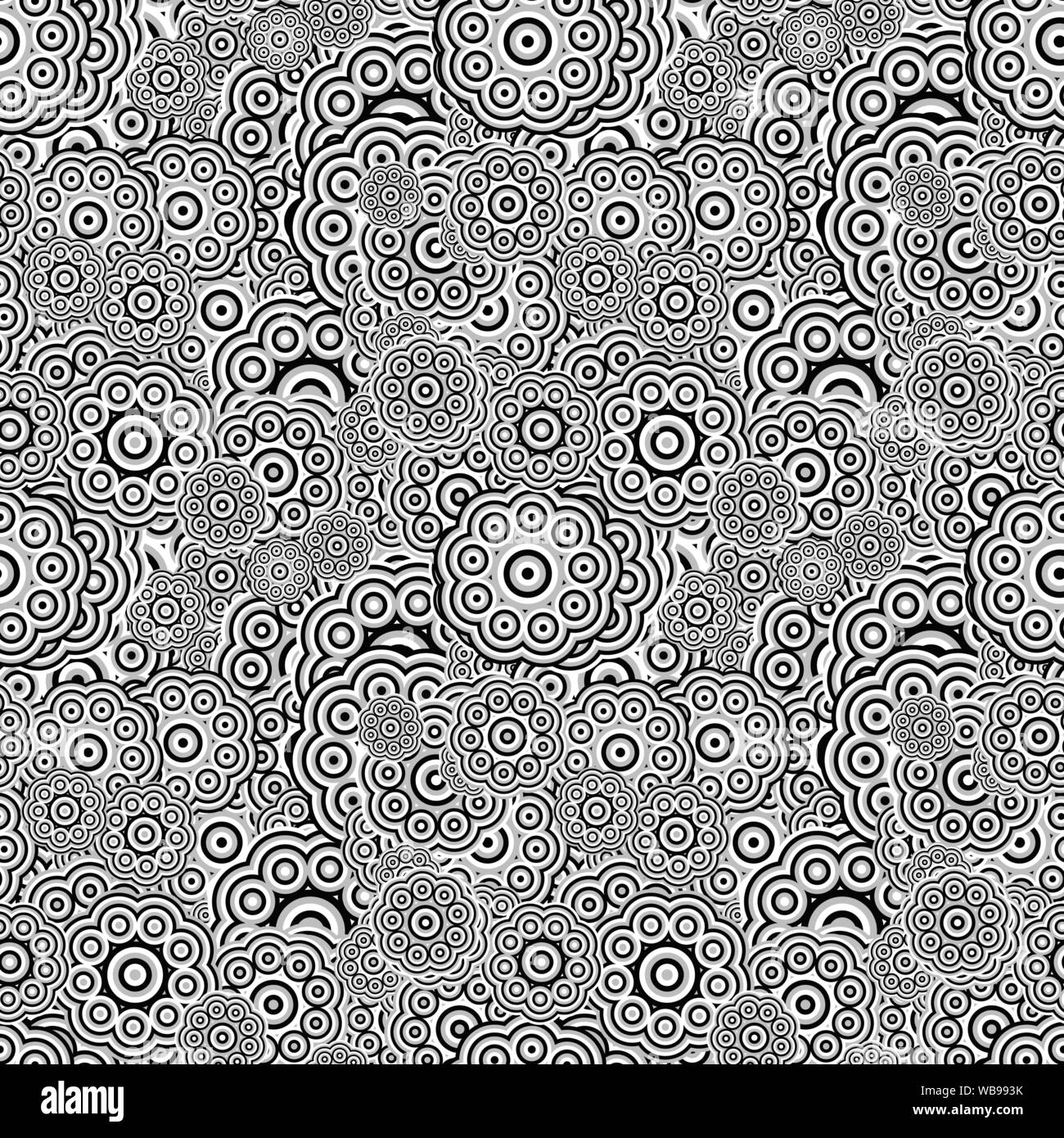 Stylized Pattern Background Abstract seamless floral pattern background design - colored vector ...