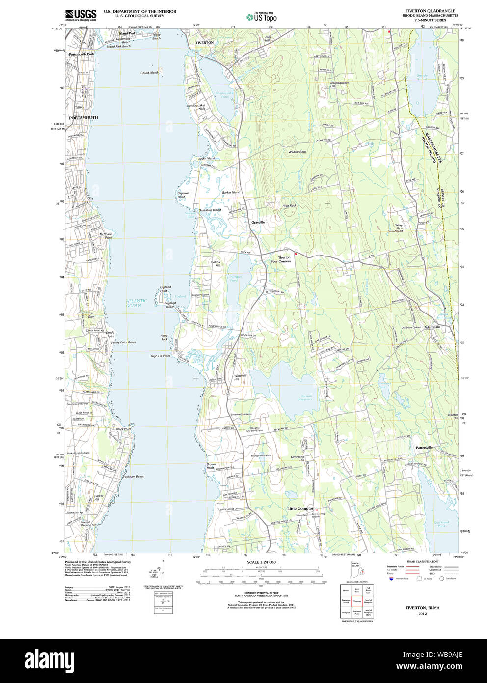 Tiverton map hires stock photography and images Alamy