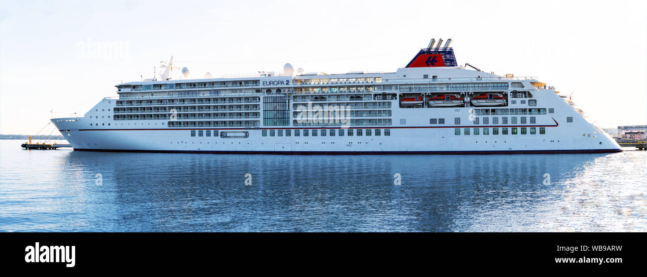 Cruise Ship Ms Europa 2 Of The Hapag Lloyd Cruises Fleet And Other Ship Docked In Vanasadam Tallinn Harbour In Estonia Stock Photo Alamy