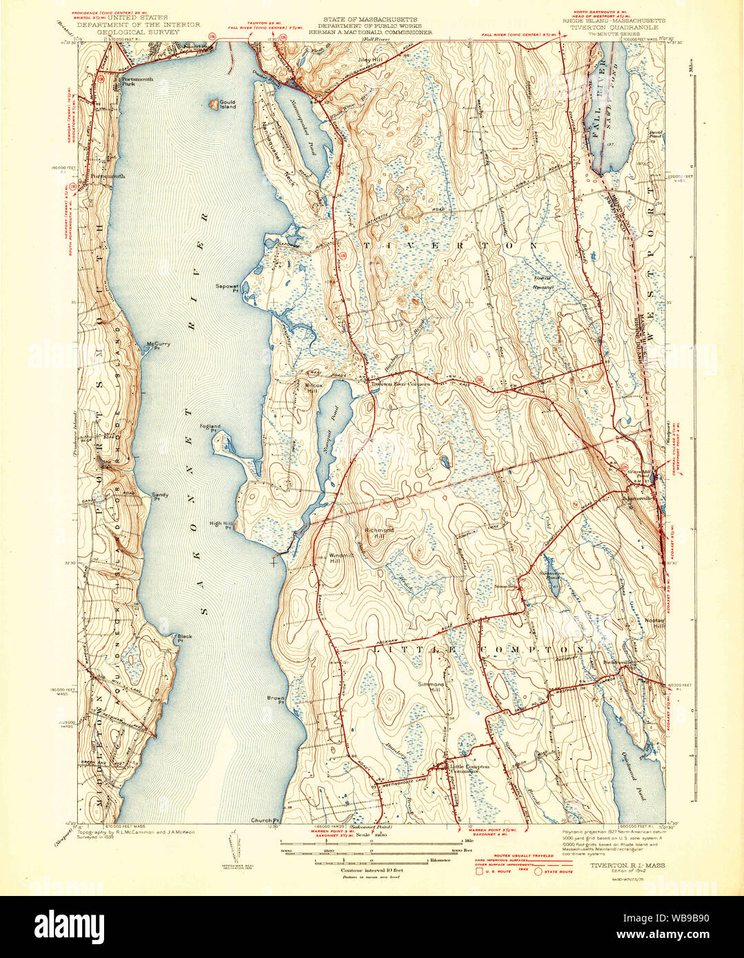 Tiverton map hires stock photography and images Alamy