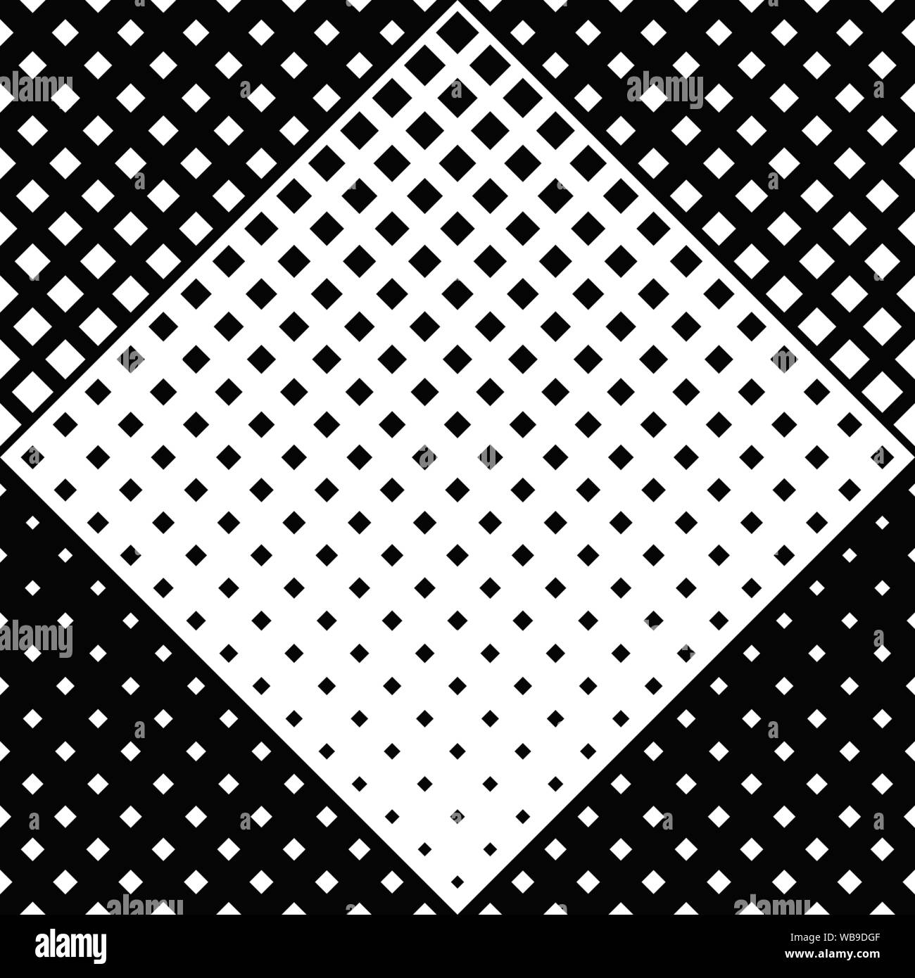 Geometrical monochrome square pattern background - abstract vector ...