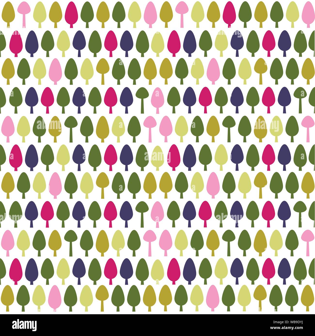 Beautiful seamless pattern with trees Stock Vector Image & Art - Alamy