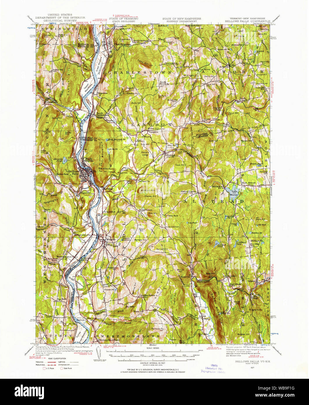 Bellows falls map Cut Out Stock Images & Pictures Alamy