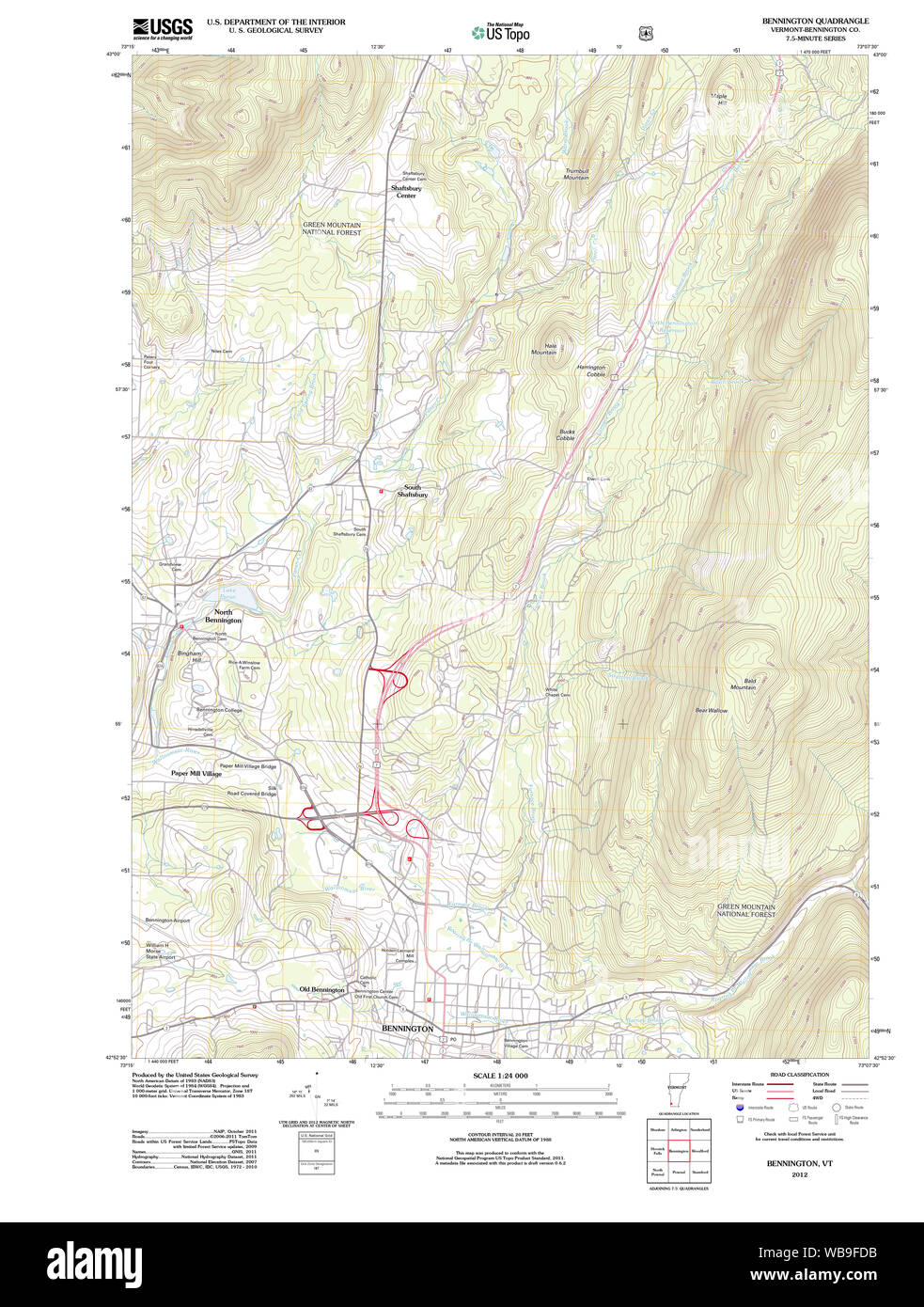 Bennington map Cut Out Stock Images & Pictures Alamy