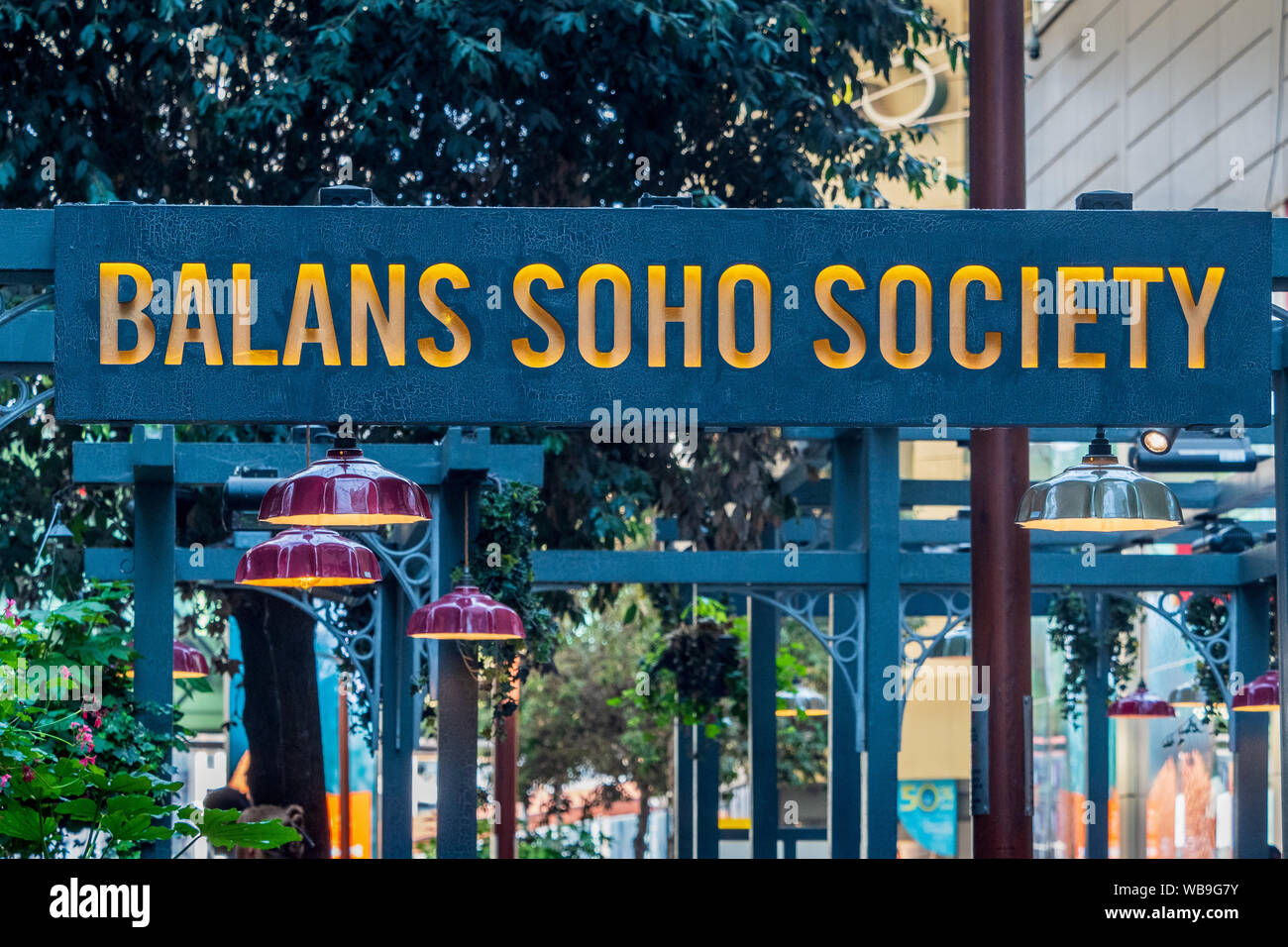 Balans Soho Society Bar and Restaurant Westfield Stratford City in East London. Stock Photo
